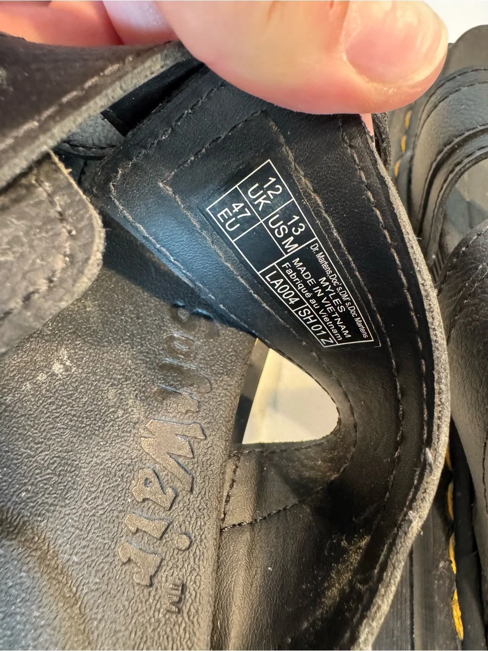 Dr. Martens Myles slide sandals black Men size 13